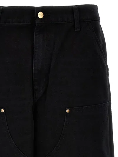 Shop Carhartt Wip 'double Knee' Pants In Black