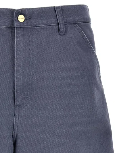 Shop Carhartt Wip 'single Knee' Bermuda Shorts In Blue