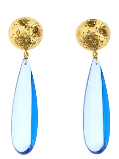 Shop Carolina Herrera 'tear Drop' Earrings In Multicolor