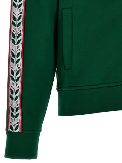 Shop Casablanca 'motosport Laurel' Sweatshirt In Green