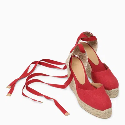 Shop Castaã±er Castañer Sandals In Red