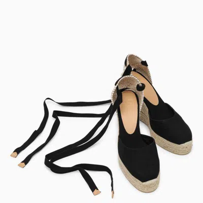 Shop Castaã±er Castañer Sandals In Black