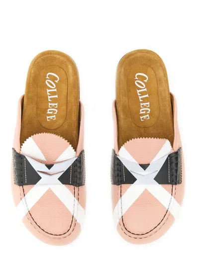 Shop College Sabot With Iconic "x" In Pink