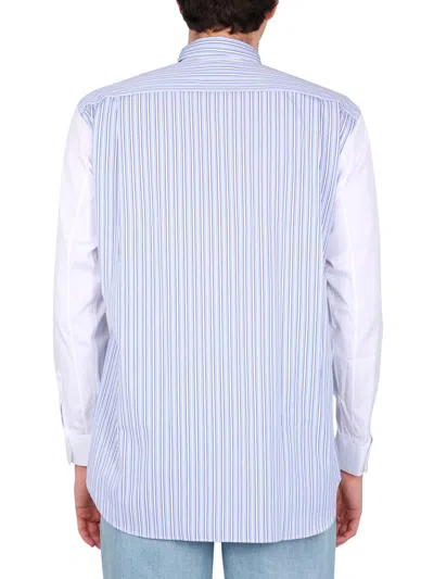 Shop Comme Des Garçons Shirt With Striped Pattern In White