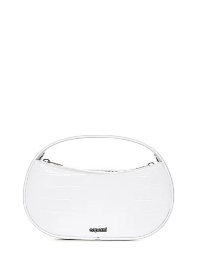 Coperni Women's Swipe Sound Mini Crocodile Effect Handbag In White