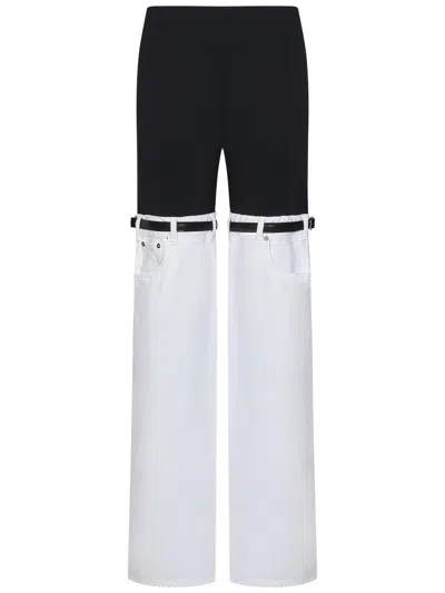Shop Coperni Hybrid Trousers In White