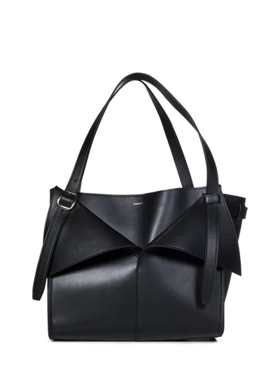 Shop Coperni Medium Belt Cabas Shoulder Bag In Black