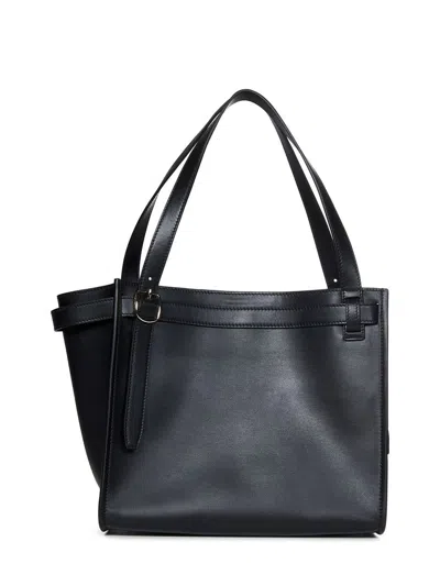 Coperni Medium Belt Cabas Shoulder Bag In Black
