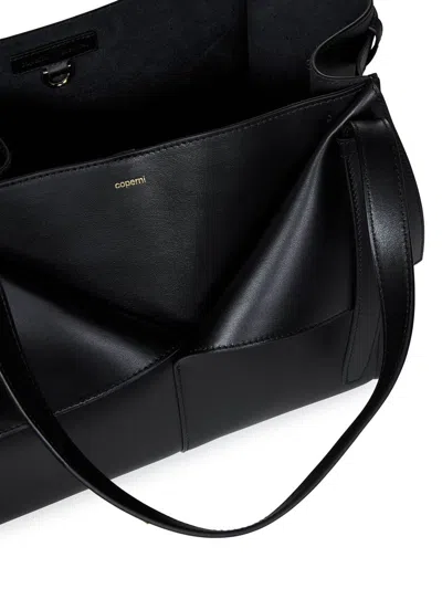 Shop Coperni Medium Belt Cabas Shoulder Bag In Black