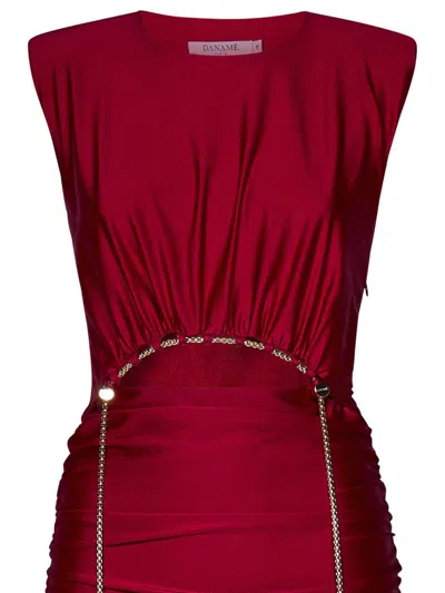 Shop Danamè Danamé Miley Dress In Red