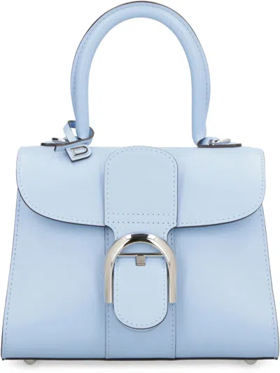 Shop Delvaux Brillant Mini Leather Bag In Blue