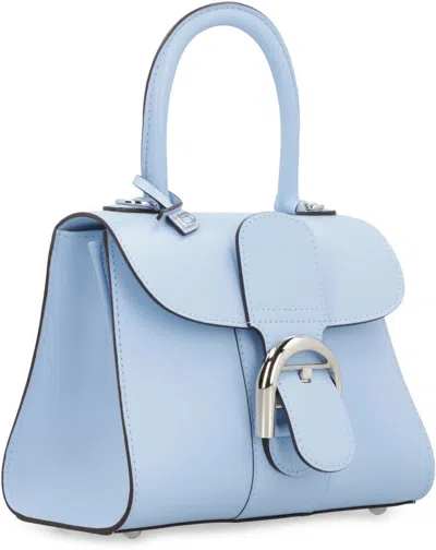 Shop Delvaux Brillant Mini Leather Bag In Blue