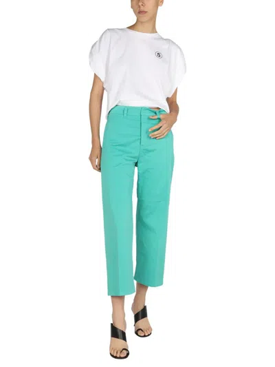 Shop Department 5 Jeans Cropped Fit In Green
