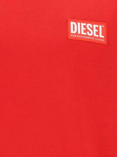 Shop Diesel Sweatshirts In Formula Red