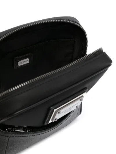 Shop Dolce & Gabbana Black Leather Crossbody Bag
