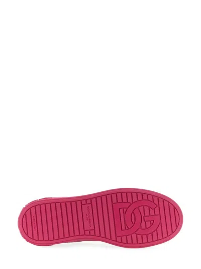 Dolce & Gabbana Portofino Sneaker In Fuchsia