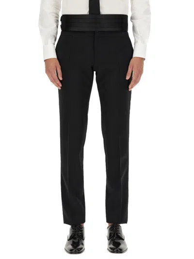 Shop Dolce & Gabbana Tailored Pants In Black