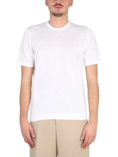 Shop Drumohr Crewneck T-shirt In White