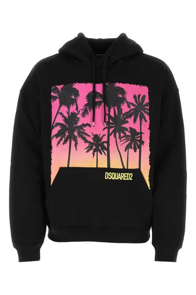 Shop Dsquared2 Sunrise Print Sweatshirt In Black