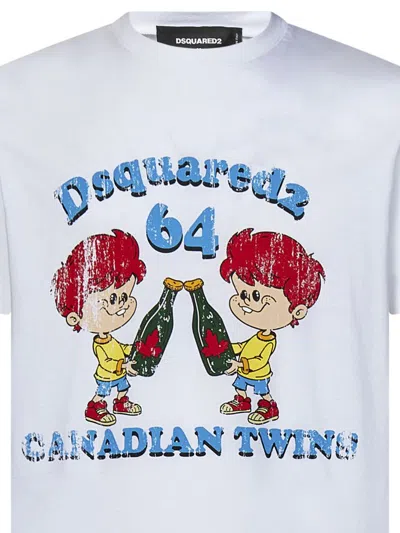 Shop Dsquared2 Canadian Twins Cool Fit T-shirt In White