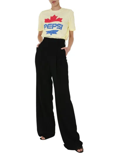 Shop Dsquared2 "pepsi" T-shirt In Yellow