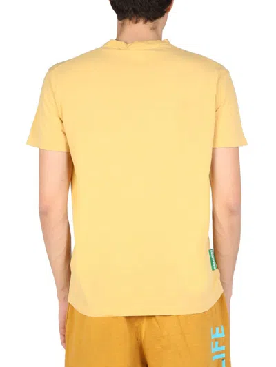 Shop Dsquared2 "one Life One Planet" T-shirt In Yellow