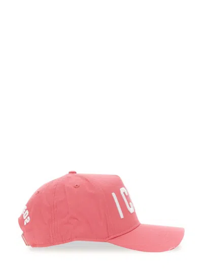 Shop Dsquared2 Baseball Hat With Logo In Pink