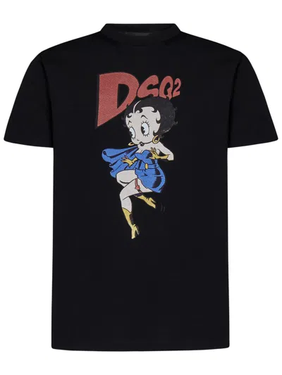 Shop Dsquared2 Betty Boop Cool Fit T-shirt In Black