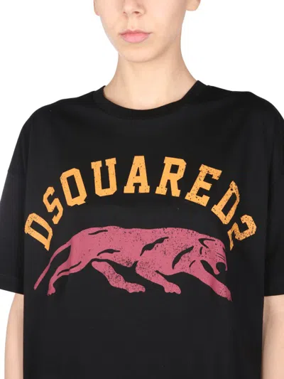 Shop Dsquared2 Crew Neck T-shirt In Black