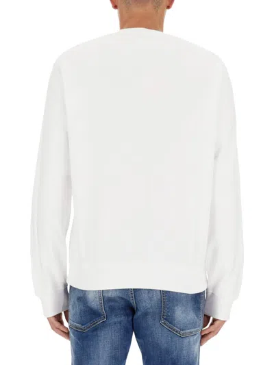 Shop Dsquared2 X Pac-man Sweatshirt In White