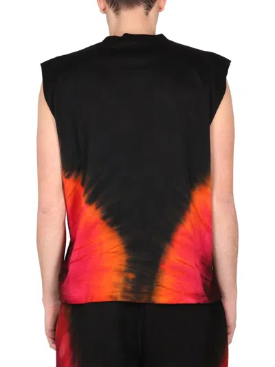 Shop Dsquared2 Flame Iron Tank T-shirt In Multicolour