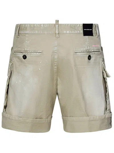 Shop Dsquared2 Light Spots Marine Shorts In Beige