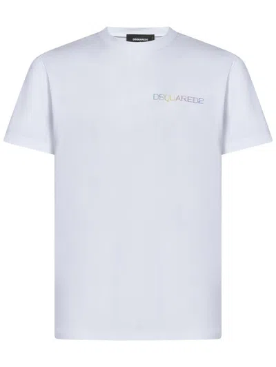 Shop Dsquared2 Palm Beach Cool Fit T-shirt In White