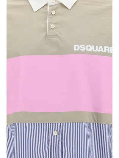 Shop Dsquared2 Shirts In Stone