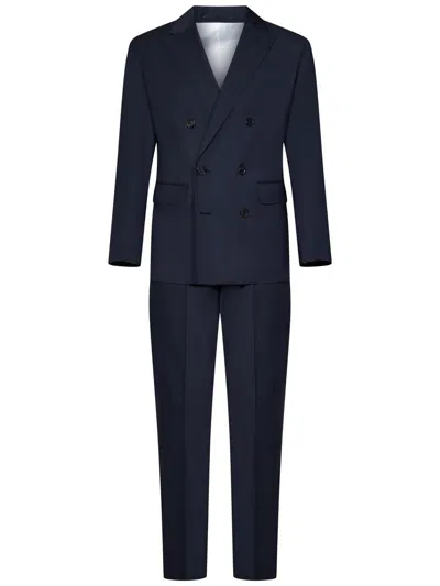 Shop Dsquared2 Wallstreet Suit In Blue