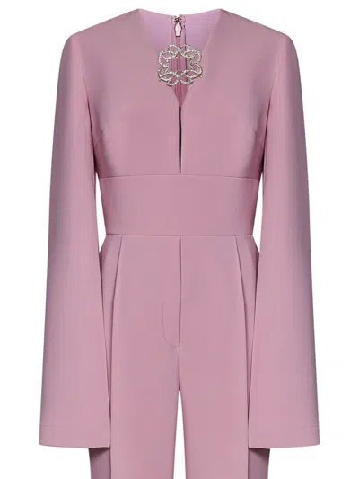 Shop Elie Saab Jumpsuit In Pink
