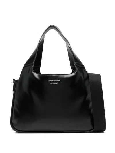 Shop Emporio Armani Handbags In Black
