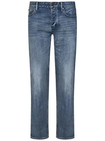 Shop Emporio Armani J75 Jeans In Blue