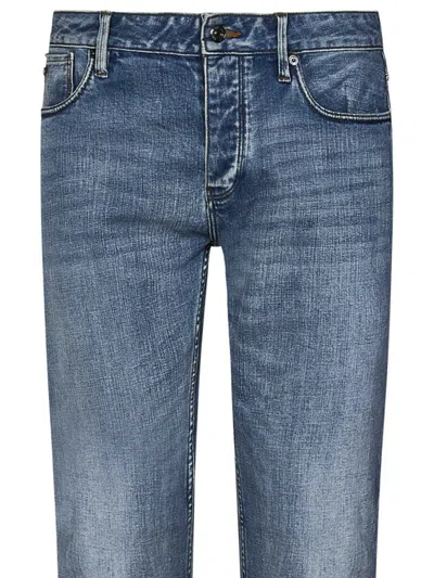 Shop Emporio Armani J75 Jeans In Blue