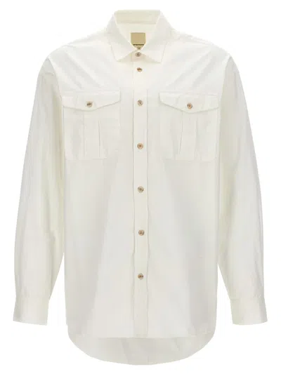 Shop Emporio Armani Poplin Shirt In White