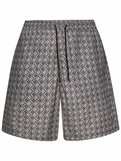 Shop Emporio Armani Shorts In Grey