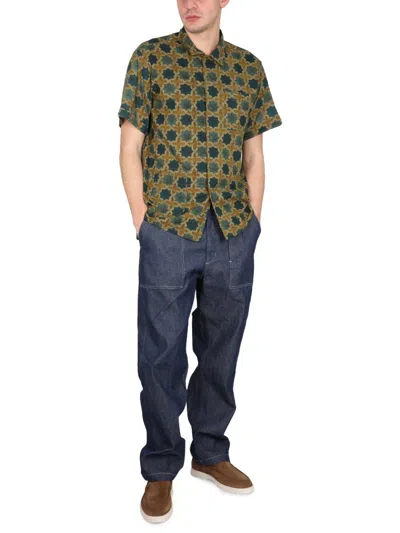 Shop Engineered Garments Printed Shirt In Multicolour