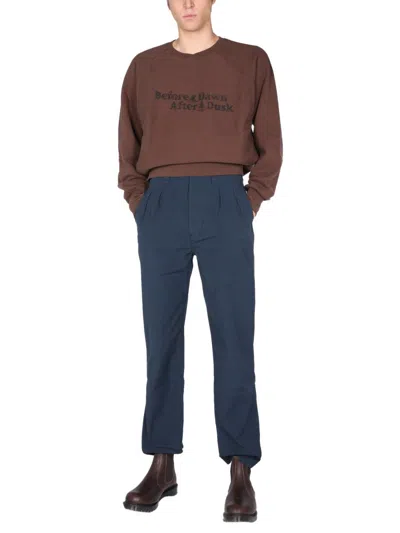 Engineered Garments Printed Sweatshirt In Brown