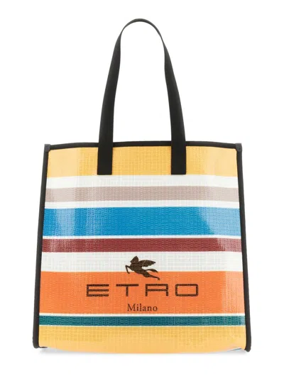 Shop Etro Spice Glass Shopper Bag In Multicolour