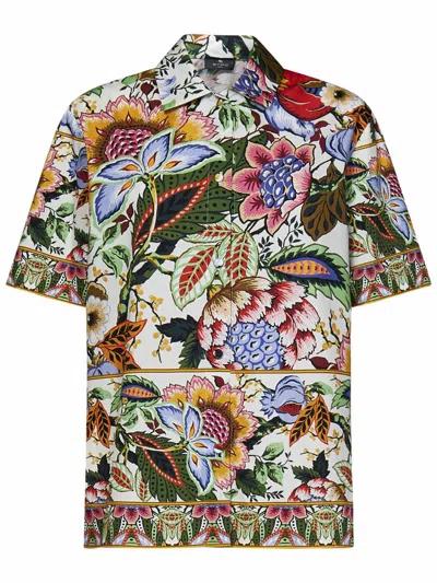 Shop Etro Shirt In Multicolour