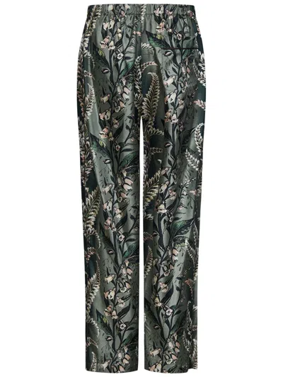 Shop Etro Trousers In Green