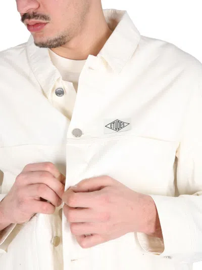 Etudes Studio Cotton Shirt Jacket In White