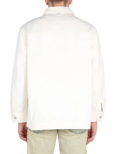 Etudes Studio Cotton Shirt Jacket In White