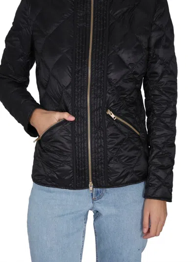 Fay Quilted Design Down Jacket In Black