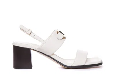 Shop Ferragamo Sandals In White